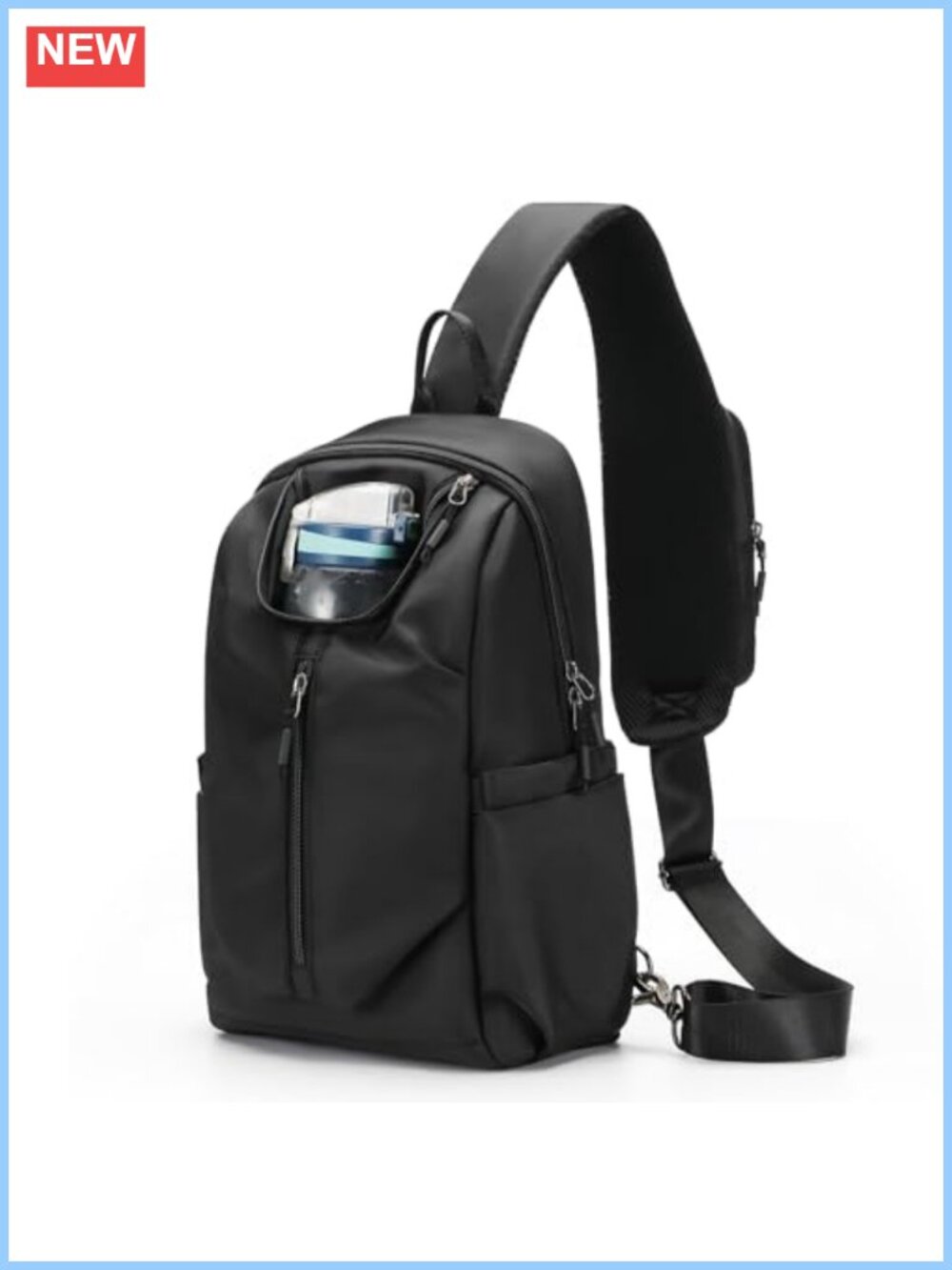 Anti Theft Sling Bag Crossbody Shoulder Bag Water Repellent Polyester